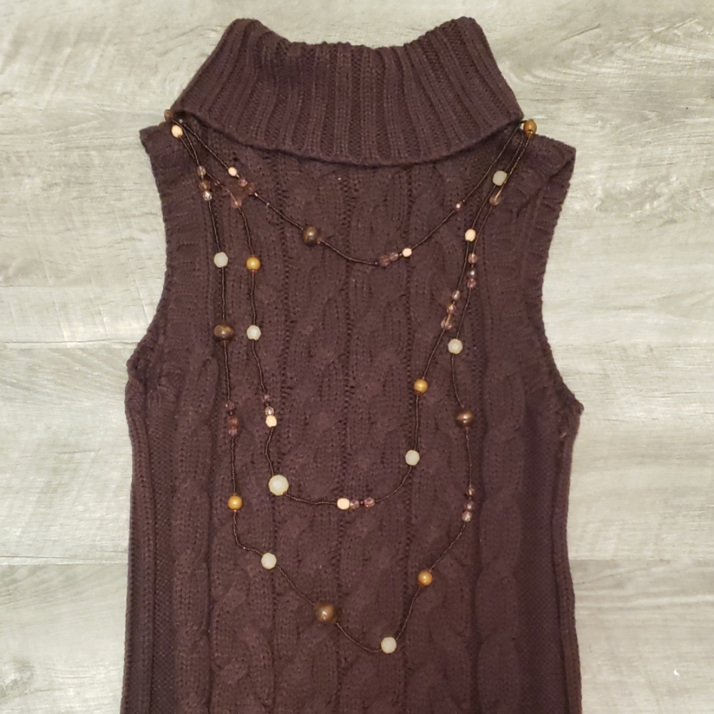Knit Turtle Neck Dress - Picture 2 of 3